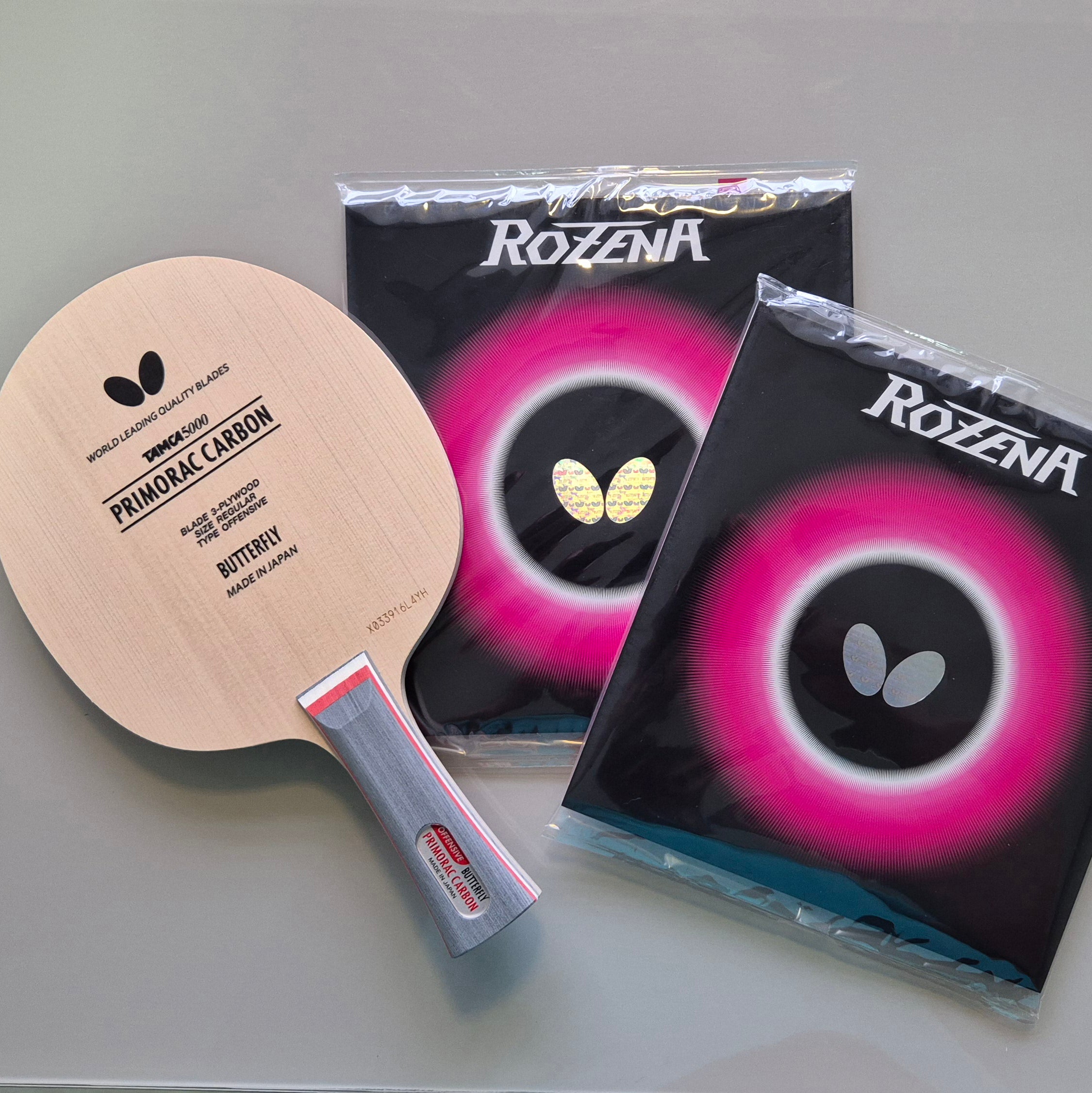 Raquete Kit Elite - Primorac Carbon + 02 Rozenas