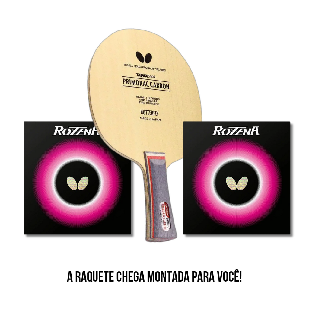 Raquete Kit Elite - Primorac Carbon + 02 Rozenas